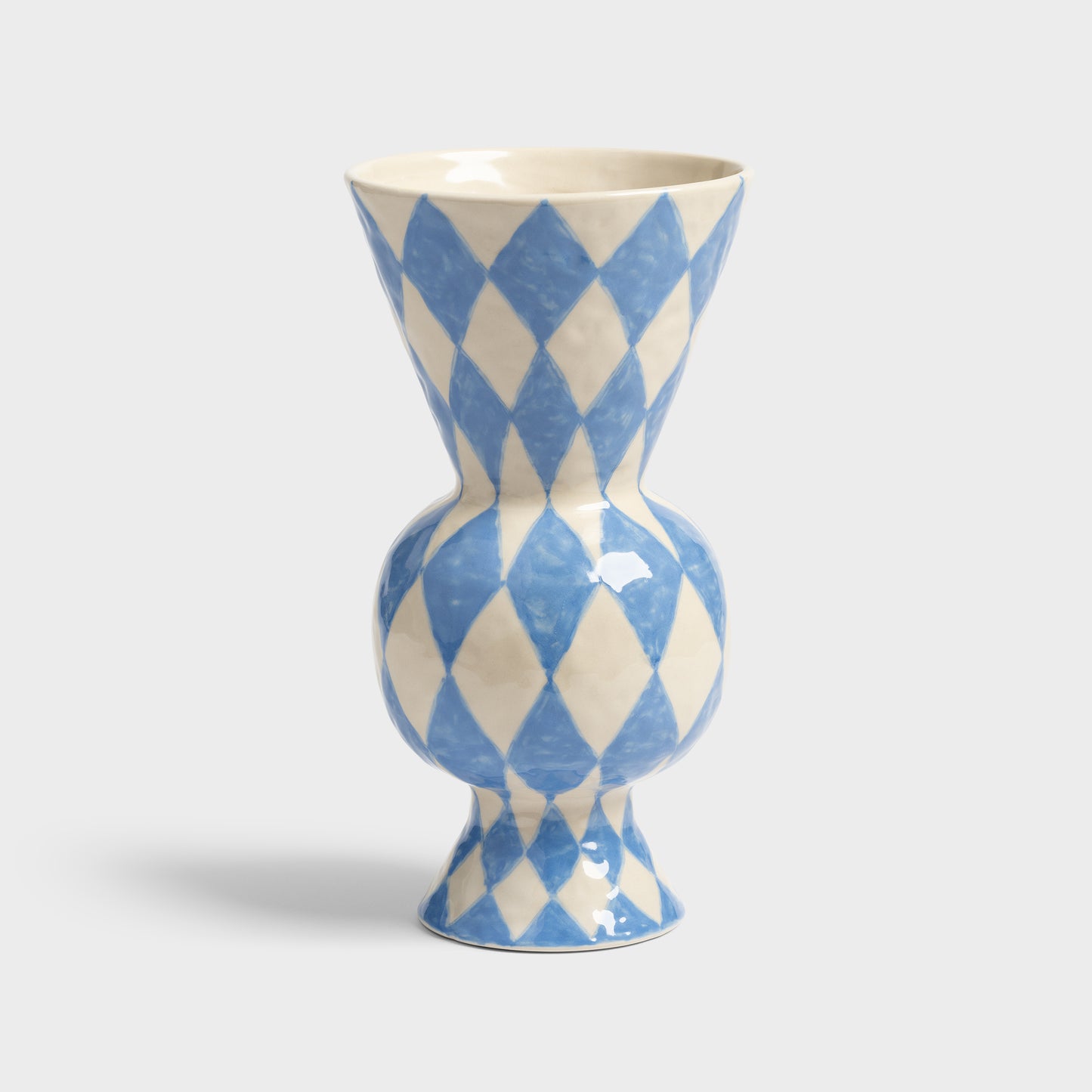 &Klevering - Vase rhombique bleu