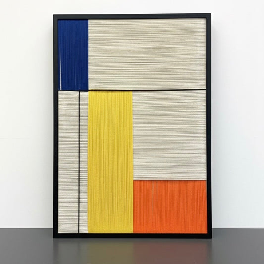 Tableau mural Mondrian en fils tendus
